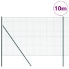 svařované drátěné oplocení se 7 sloupky Zelené 1.6x10 m Ocel 3351708