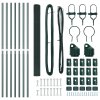 svařované drátěné oplocení se 7 sloupky Zelené 1.6x10 m Ocel 3351708