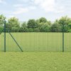 Svařovaný drátěný plot se 13 sloupky Zelený 1.2x50 m Ocel 3351765