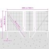 Svařovaný drátěný plot s 13 sloupky Zelený 1,4x50 m Ocel 3351771