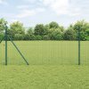 Svařovaný drátěný plot s 13 sloupky Zelený 1,4x50 m Ocel 3351771