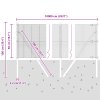 Svařované drátěné oplocení s 13 sloupky Zelené 0.5x100 m Ocel 3351779