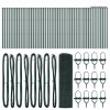 Svařované drátěné oplocení s 13 sloupky Zelené 0.5x100 m Ocel 3351779