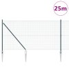 Svářený drátěný plot se 13 hroty zelený 1.2x25 m ocel 3352086
