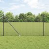 Svařovaný drátěný plot s 13 hroty, Šedý, 1.4x25 m, Ocel 3352206