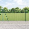 Svařovaný drátěný plot s 13 sloupky Zelený 1,2x25 m Ocel 3352440