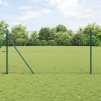 Hexagonální plot vidaXL Zelený 1.4x10 m Ocel, Plotové sloupky vidaXL 7 ks Zelené Ø32 mm 190 cm Žárově pozinkovaná ocel 3352646