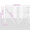 Hexagonální plot vidaXL Zelený 0.4x25 m Ocelový, Plotové sloupky vidaXL 13 ks Zelené Ø32 mm 80 cm Pozinkovaná ocel 3352658