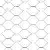 Hexagonální plot šedý 0.4x100 m ocel 3353294