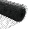 Hexagonální plot šedý 1x100 m ocel 3353308