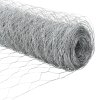 Hexagonální plot vidaXL 0.4x10 m Pozinkovaná ocel, Plotové sloupky vidaXL s hrotem 7 ks Ø32 mm 60 cm Pozinkovaná ocel 3353326