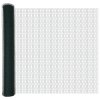 Hexagonální plot vidaXL Zelený 1,2x10 m Ocel, Plotové sloupy vidaXL se základními deskami 7 ks Ø32mm 68,5cm Pozinkovaná ocel 3353484