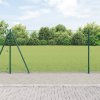 Hexagonální plot vidaXL Zelený 1,2x10 m Ocel, Plotové sloupy vidaXL se základními deskami 7 ks Ø32mm 68,5cm Pozinkovaná ocel 3353484