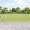 Hexagonální plot vidaXL 0.8x100 m Zinková ocel, Plotové sloupky vidaXL se základními deskami 13 ks Ø32mm 90cm Zinková ocel 3353869