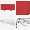 automatická výsuvná markýza s LED červená 600x350 cm 3331792