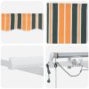 automatická zatahovací markýza s LED zelená a žlutá 600x350 cm 3331800