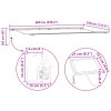 Ruční zasouvací markýza s LED zelená a bílá 600x350 cm 3331806