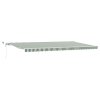 Automatická zasouvací markýza s LED, zelená a bílá, 600x350 cm 3331808