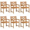 Zahradní křeslo 6 pcs 56 x 56 x 90 cm Masivní akátové dřevo 3324847