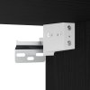 Kabinet pod umyvadlo s vestavěným umyvadlem černý dub inženýrské dřevo 3333140