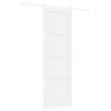 Posuvné dveře Sada 2 Bílá Dřevo 78 x 232 cm Posuvný komponenty 3333699