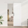 Posuvné dveře Sada 2 Bílá Dřevo 78 x 232 cm Posuvný komponenty 3333699