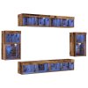Floating Shelf 2 ks Staré dřevo 40x28.5x40 cm Inženýrské dřevo 3334386