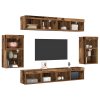Floating Shelf 2 ks Staré dřevo 40x28.5x40 cm Inženýrské dřevo 3334386