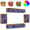 Floating Shelf 2 ks Staré dřevo 40x28.5x40 cm Inženýrské dřevo 3334386