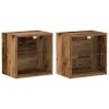 Floating Shelf 2 ks Staré dřevo 40x28.5x40 cm Inženýrské dřevo 3334386