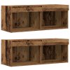 Floating Shelf 2 ks Staré dřevo 40x28.5x40 cm Inženýrské dřevo 3334386