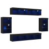 Plovoucí police 2 ks Černý dub 40x28,5x40 cm Zpracované dřevo 3334388