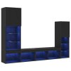 LED TV skříň Černý dub 30.5x30x102 cm Umělá dřeva 3334391