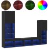 LED TV skříň Černý dub 30.5x30x102 cm Umělá dřeva 3334391