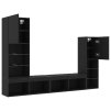 LED TV skříň Černý dub 30.5x30x102 cm Umělá dřeva 3334391
