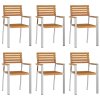 Zahradní křeslo 6 pcs Přírodní olej Masivní akátové dřevo 3334847