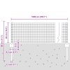 Svářený drátěný plot se 5 U sloupky Šedý 0,4x10 m Ocel 3336548