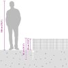 Svářený drátěný plot se 5 U sloupky Šedý 0,4x10 m Ocel 3336548