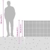 Svařovaná drátěná ohrada se 5 U sloupky Šedá 0.8x10 m Ocel 3336558