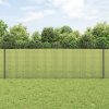 Svařovaná drátěná ohrada se 5 U sloupky Šedá 0.8x10 m Ocel 3336558
