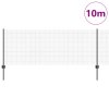 Svařovaná drátěná ohrada s 5 U sloupky Šedá 0.8x10 m Ocel 3336560