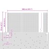 Svařovaná drátěná ohrada s 5 U sloupky Šedá 0.8x10 m Ocel 3336560