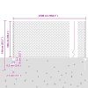 Šestiúhelníkový plot s 22 U sloupky Šedý 1x25 m Ocel 3336859
