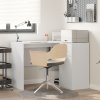 Bílý rohový stůl 102x88x75 cm z MDF 3337273