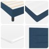 Boxspring postel s matrací modrá 90x190 cm textil 3338579