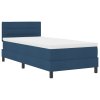 Boxspring postel s matrací modrá 90x190 cm textil 3338579