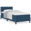 Boxspring postel s matrací modrá 90x190 cm textil 3338579