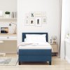 Boxspring postel s matrací modrá 90x190 cm textil 3338579