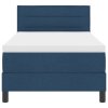 Boxspring postel s matrací modrá 90x190 cm textil 3338579