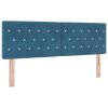 Boxspring postel s matrací tmavě modrá 160x200 cm samet 3339120